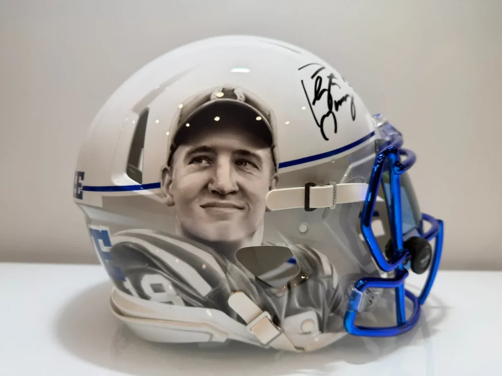 Indianapolis Colts Helmet — For The Shoe by grizzly-airbrush