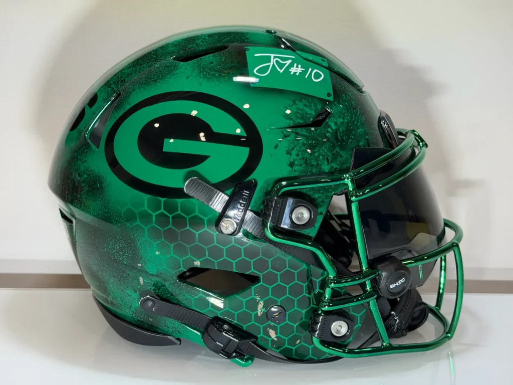 Green Bay Packers Helmet — Green Chrome by psychotic-air