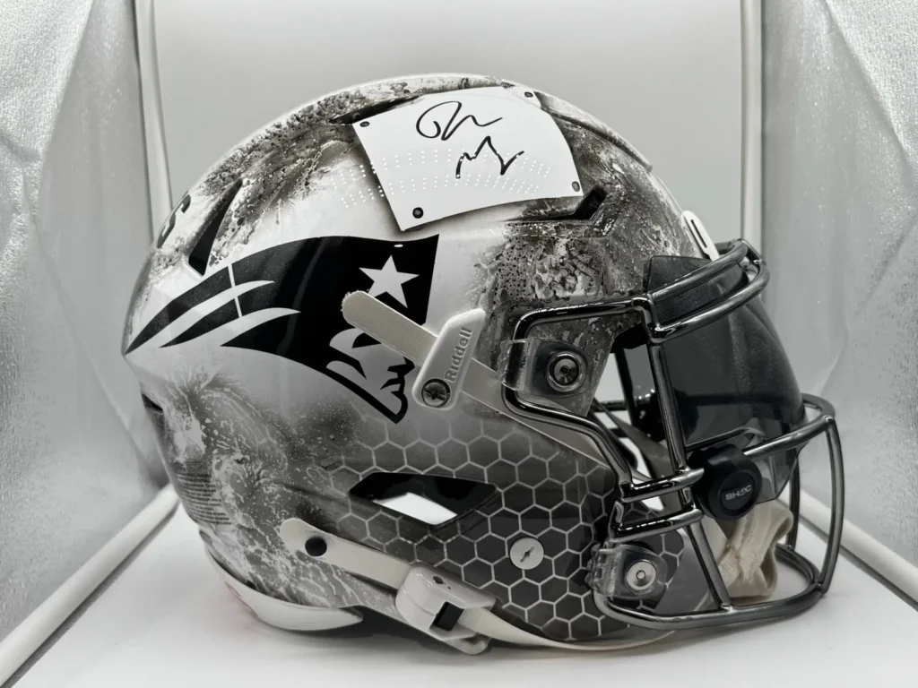 New England Patriots Helmet — Silver Camo by psychotic-air